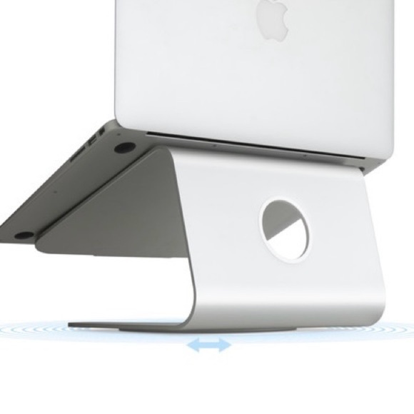 Rain Design mStand360 Silver Laptop Stand w/ Swivel Base, New In Box - Picture 1 of 10
